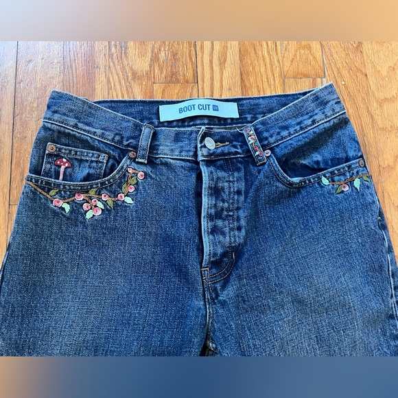 Gap Bootcut Jeans - Cottagecore embroidered Y2K - Picture 3 of 6